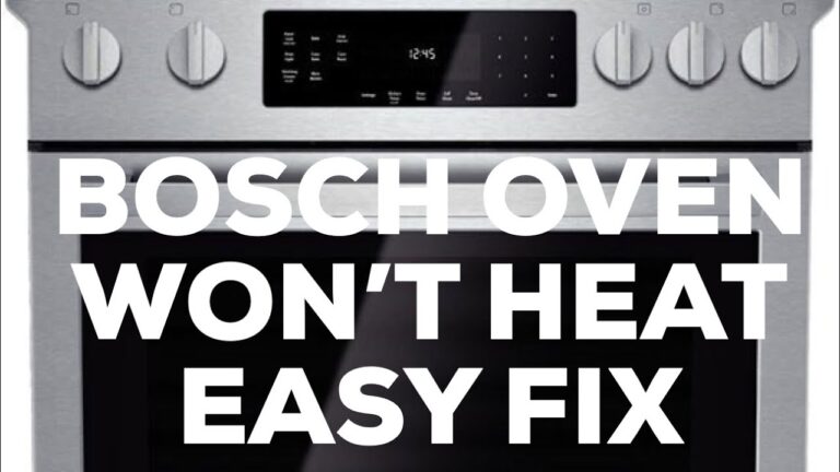 Bosch Oven Stopped Working