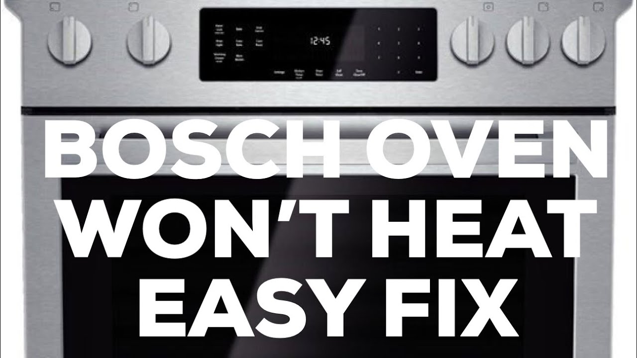 Bosch Oven Stopped Working