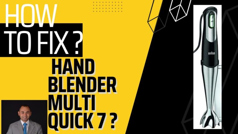Braun Hand Blender Not Working